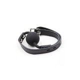Ohmama Fetish - Silikon - Ballgag Mit Ledergürtel (Vorhängeschloss