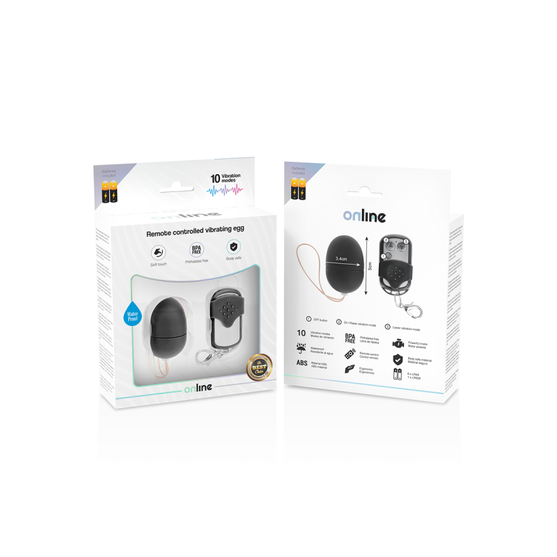Online - Oeuf Vibrant Télécommande S Noir | Vybes.it