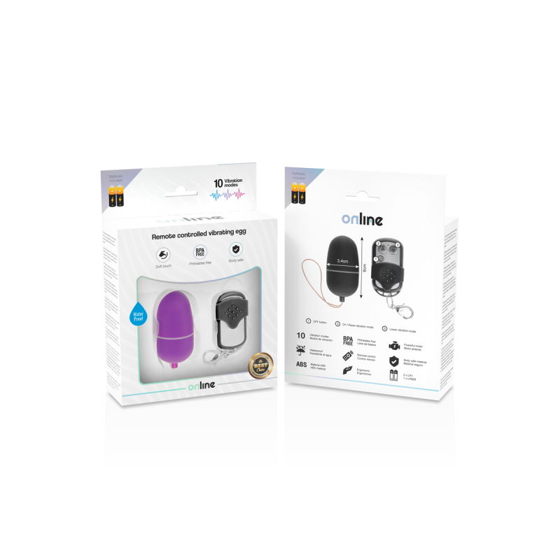 Online - Huevo Vibrador Control Remoto M Lila | Vybes.it