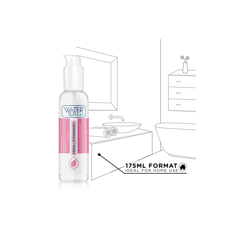WATERFEEL - STRAWBERRY WATER BASED LUBRICANT 175 ML - With delicious…