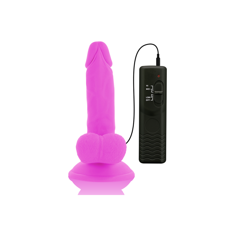 Diversia - Flexibler Vibrierender Dildo Lila 17 Cm - O - 3.3 Cm |