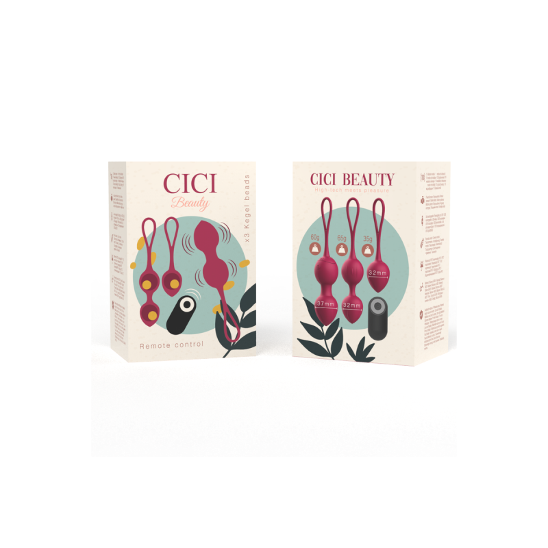 Cici Beauty - Premium Silicone 3 Perles De Kegel Vibrantes