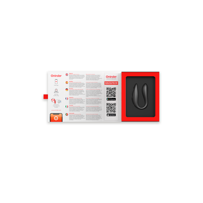 Oninder - Lisboa Estimulador Punto G & Clítoris Negro - App