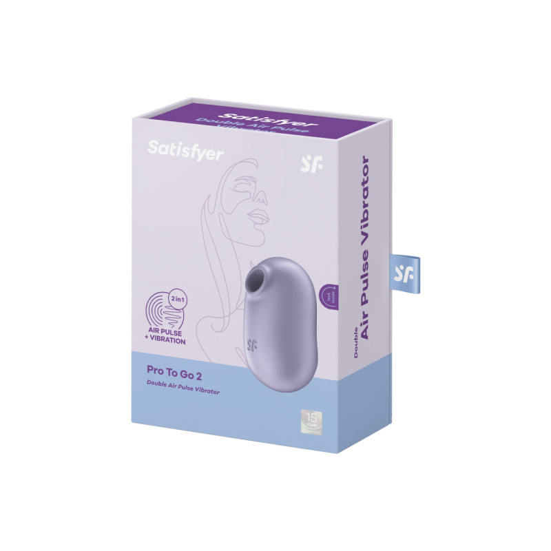 Satisfyer - Pro To Go 2 Estimulador Y Vibrador Doble Violeta |