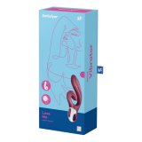 SATISFYER - LOVE ME RABBIT VIBRATION ROUGE