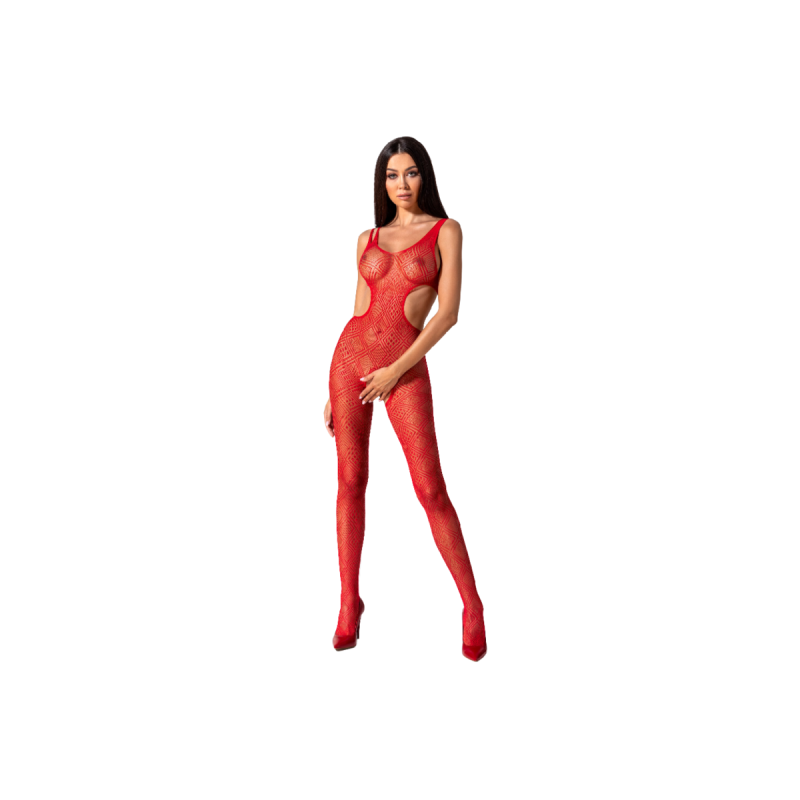 PASSION - WOMAN BS085 RED BODYSTOCKING ONE SIZE - PASSION WOMAN - /pr…