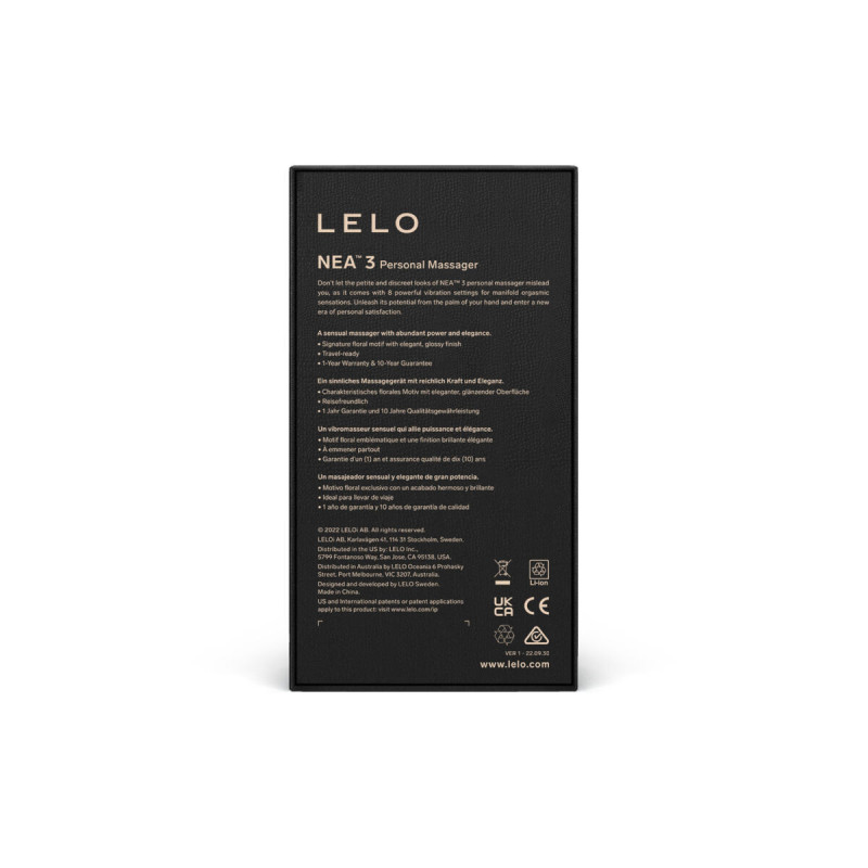 Lelo - Nea 3 Masseur Personnel Noir | Vybes.it