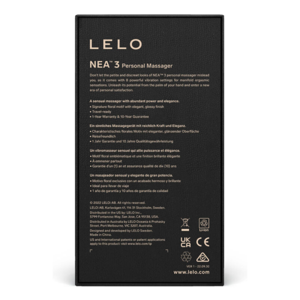 LELO - NEA 3 PERSÖNLICHES MASSAGERT SCHWARZ