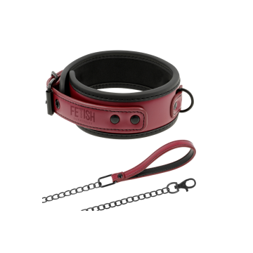 Fetish Submissive Dark Room - Collier Chaîne Doublure En Néoprène |