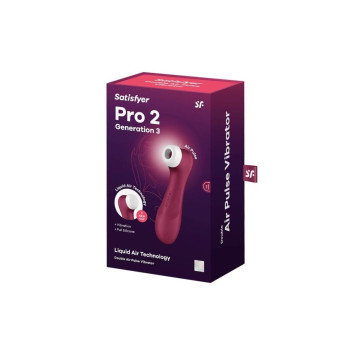 Satisfyer - Pro 2 Génération 3 Technologie Air Liquide Vin Rouge |