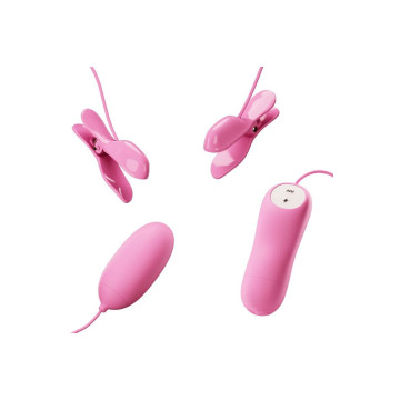 Pretty Love - Pinzas Con Vibración Y Eletroshock Rosa | Vybes.it