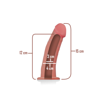 Intense - Arnés Hueco Con Dildo 16 X 3 Cm | Vybes.it