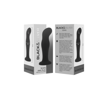Black&Silver - Sean Plug Anal Premium Silicone Noir | Vybes.it