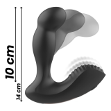 IBIZA - MASAJEADOR ANAL WAVE Y VIBRACIÓN CONTROL REMOTO 11 x 4 CM