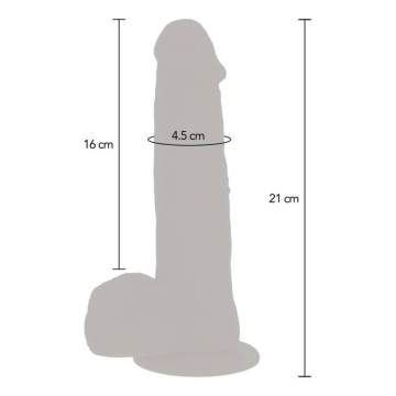 GET REAL - PELLE DILDO VIBRANTE CON PERLINE ROTANTI