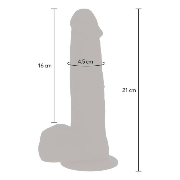 GET REAL - PELLE DILDO VIBRANTE CON PERLINE ROTANTI