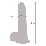 GET REAL - PELLE DILDO VIBRANTE CON PERLINE ROTANTI