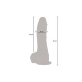 Get Real - Dildo Vibrador Rotador Up&Down Natural | Vybes.it