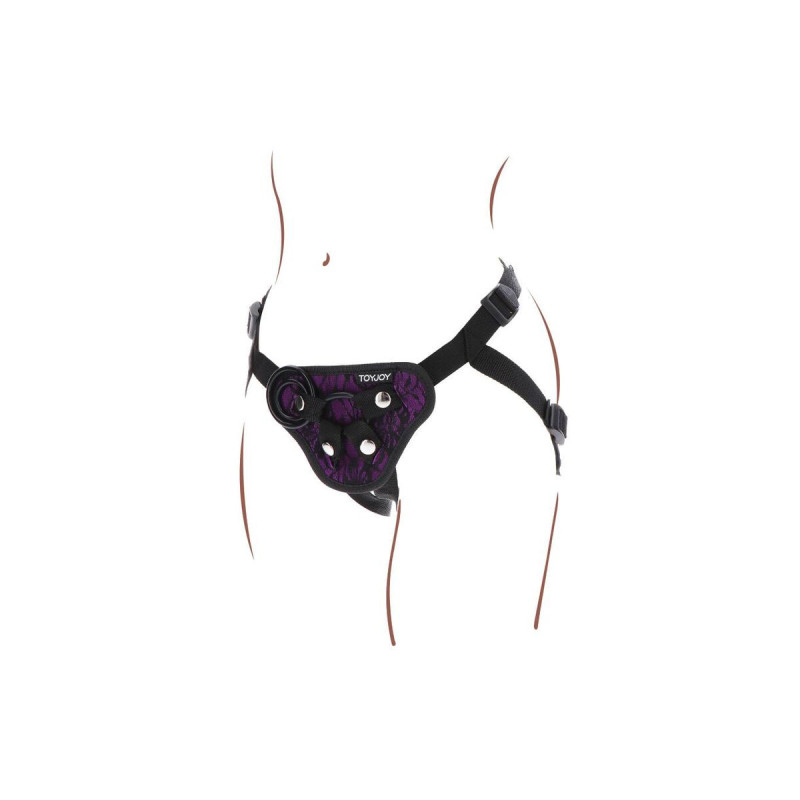 Get Real - Strap - On Lace Harnés Morado | Vybes.it
