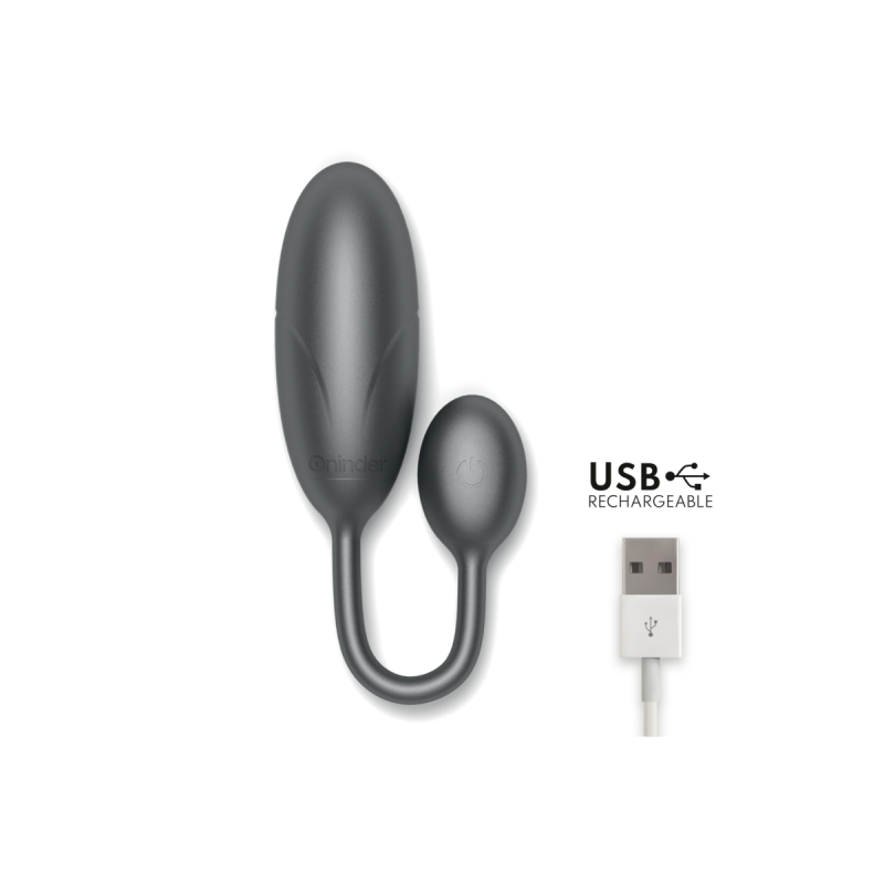 Oninder - Denver Huevo Vibrador Negro 7 X 2.7 Cm - App Gratuita |