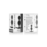 BLACK&SILVER - ORSON PLUG IN SILICONE 2 ONDE ANAL 9 CM - Perline anali