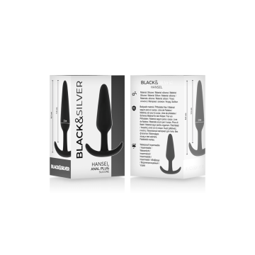 BLACK&SILVER - HANSEL SILIKON-ANALSPLUG MIT KLEINEM GRIFF - Analplugs