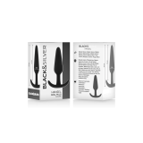 BLACK&SILVER - HANSEL SILICONE ANAL PLUG WITH SMALL HANDLE - Plugs