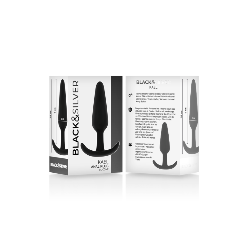 Black&Silver - Kael Silikon Analplug Mit Mittlerem Griff | Vybes.it