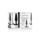 Black&Silver - Plug Anal En Silicone Kael Avec Poignée Moyenne |