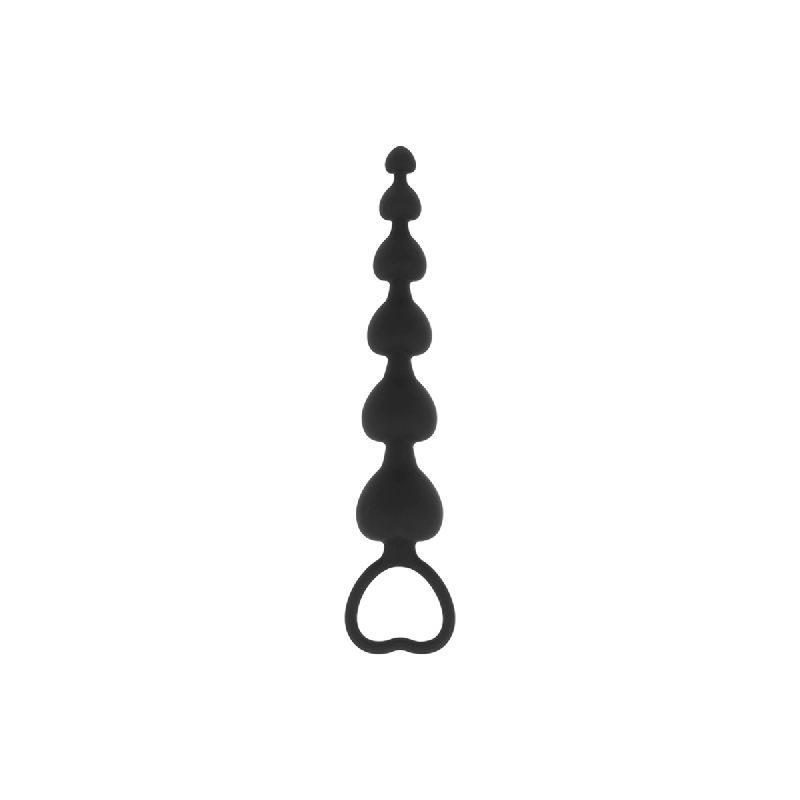 Black&Silver - Chaîne De Coeurs Anal Mila 18 Cm | Vybes.it