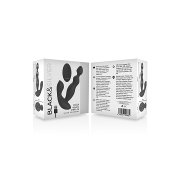Black&Silver - Cora Anal Plug Silicone Remote Control | Vybes.it