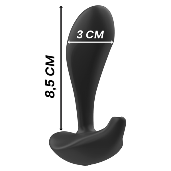 BLACK&SILVER - DWAYNE PLUG ANAL SILICONA CONTROL REMOTO