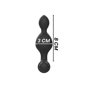 Black&Silver - Telecomando Telecomando Con Plug Anale In Silicone