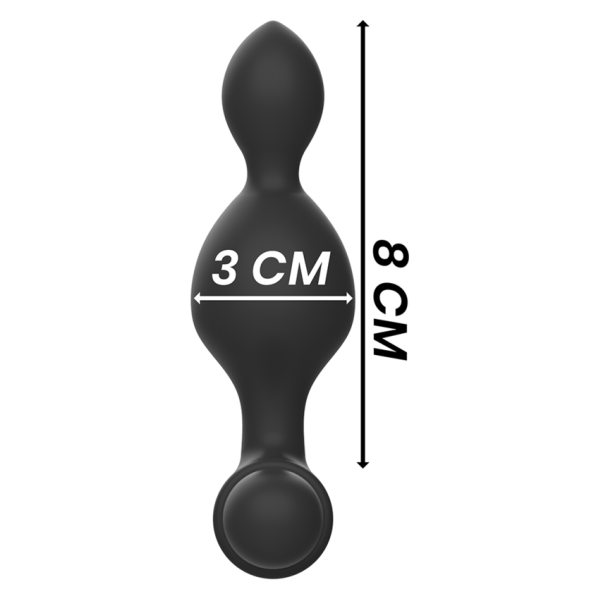 BLACK&SILVER - TUCKER PEQUEÑO PLUG ANAL SILICONA CONTROL REMOTO