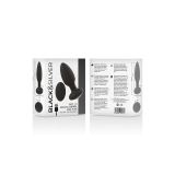 Black&Silver - Wells Plug Silicone Anal Rotator Remote Control |