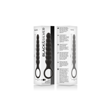 Black&Silver - Potente Dilatatore Anale In Silicone Bob | Vybes.it