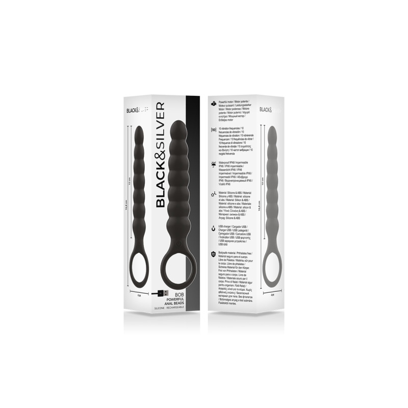 Black&Silver - Bob Powerful Silicone Anal Dilator | Vybes.it