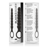 BLACK&SILVER - BOB POTENTE VIBRADOR DILATADOR ANAL SILICONA