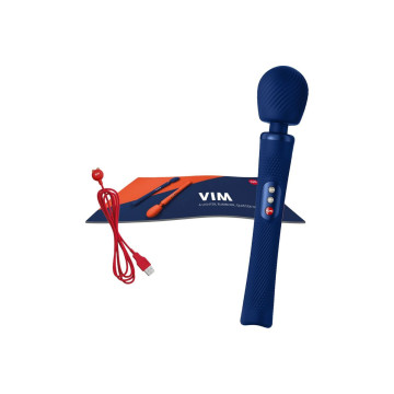 Fun Factory - Vim Wand Rumble Vibrador Recargable Silicona Azul