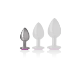 Intense - Aluminium - Metall - Anal - Stecker Rosa Herz Grösse S |
