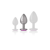 Intense - Aluminium - Metall - Anal - Stecker Rosa Herz Grösse M |