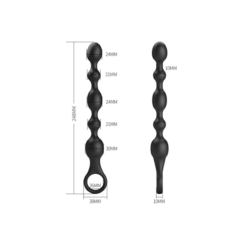 Pretty Love - Van Bolas Anales 10 Vibraciones Recargable Silicona |