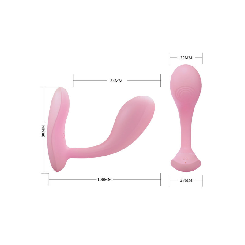 Pretty Love - Baird G - Spot 12 Vibraciones Recargable Rosa App |