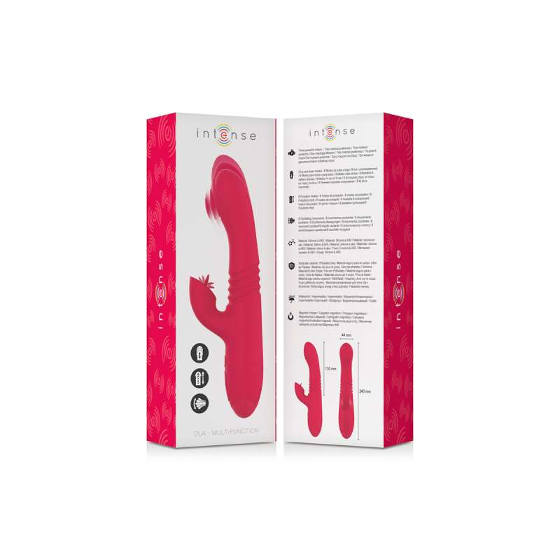 Intense - Dua Vibrador Multifunción Recargable Up & Down Con Lengua