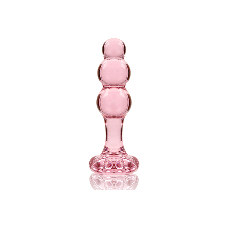 Nebula Series By Ibiza - Modell 1 Analplug Borosilikatglas Rosa