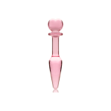 Nebula Series By Ibiza - Model 7 Anal Plug Borosilicate Glass Pink