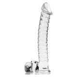 NEBULA SERIES BY IBIZA - MODELO 23 DILDO CRISTAL TRANSPARENTE 21.5 CM -O- 4 CM