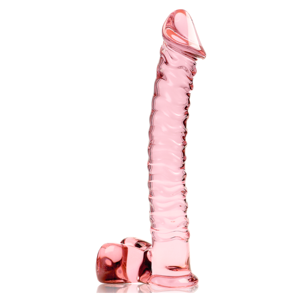 NEBULA SERIES BY IBIZA - MODELO 23 DILDO CRISTAL ROSA 21.5 CM -O- 4 CM