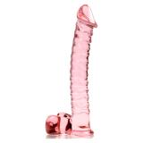 NEBULA SERIES BY IBIZA - MODELO 23 DILDO CRISTAL ROSA 21.5 CM -O- 4 CM