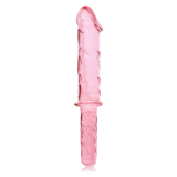 NEBULA SERIES BY IBIZA - MODELO 24 DILDO CRISTAL ROSA 28.5 CM -O- 5 CM